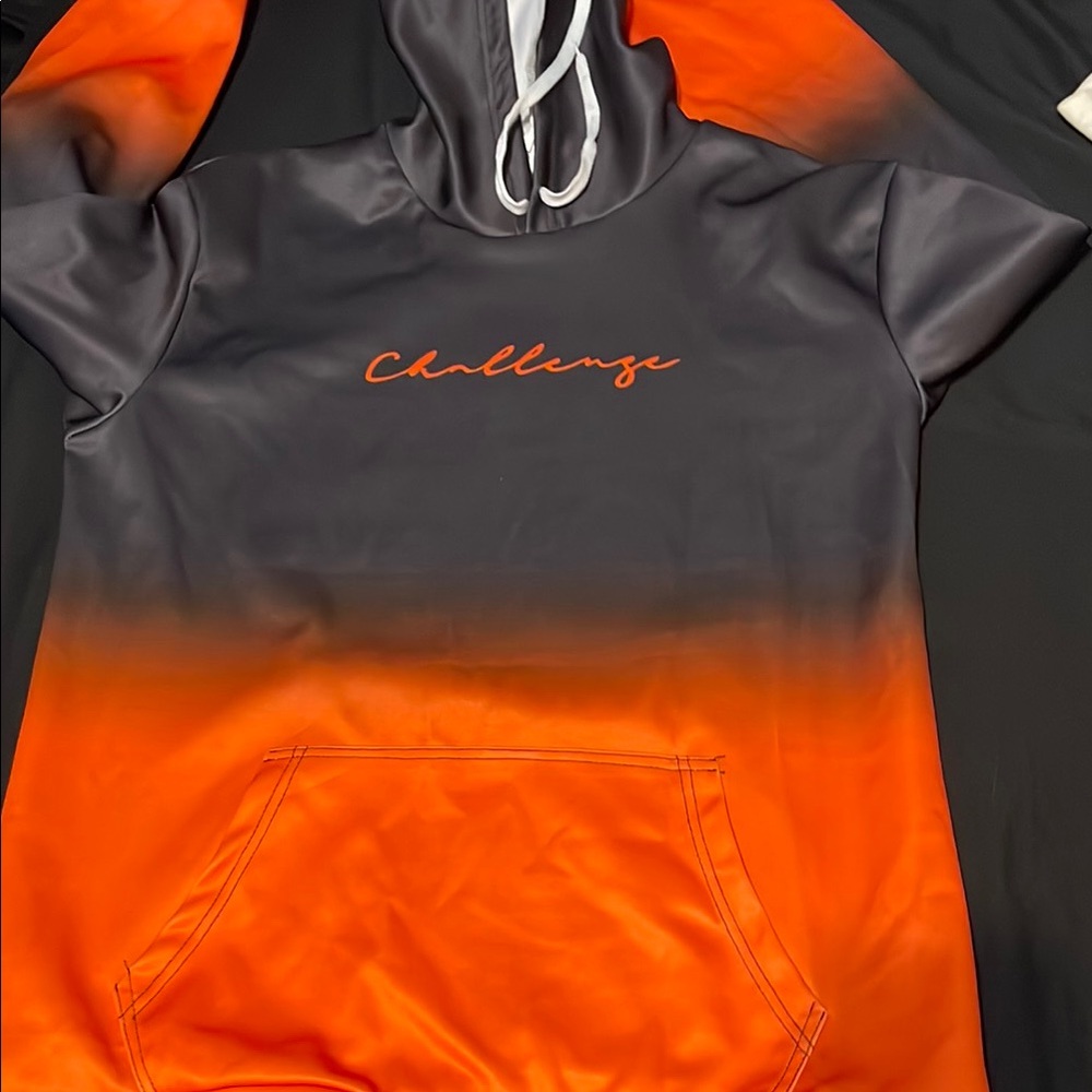 Challenge Gradient Hoodie - Black and Orange